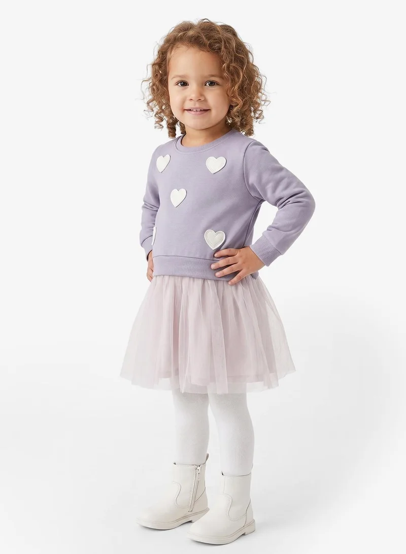 NAME IT Kids Printed Mini Sweat Dress