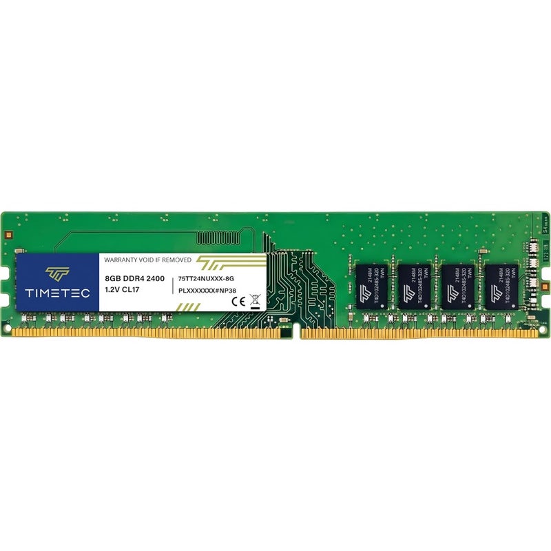 Premium DDR4 2400MHz PC4-2400T PC4-19200 UDIMM Desktop RAM 288-Pin 1.2V CL17 Non-ECC Unbuffered DIMM For Desktop Upgrade Compatible With Intel AMD Motherboards High-Speed Reliable Memory Module - Image 1