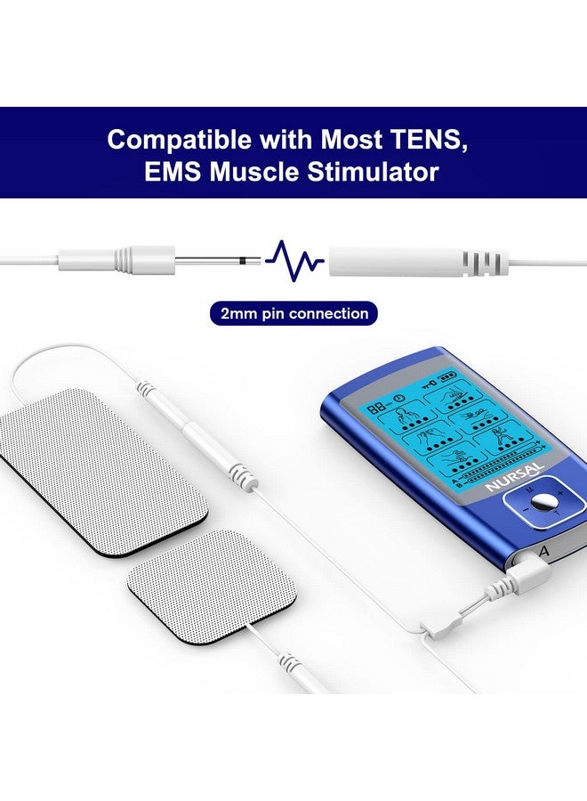 NURSAL TENS Unit Replacement Pads, NURSAL Reusable TENS Electrode Pads 2x2 20pcs with Upgraded Self-Stick Performance for Electrotherapy, Compatible with AUVON TENS, TENS 7000 - Image 2