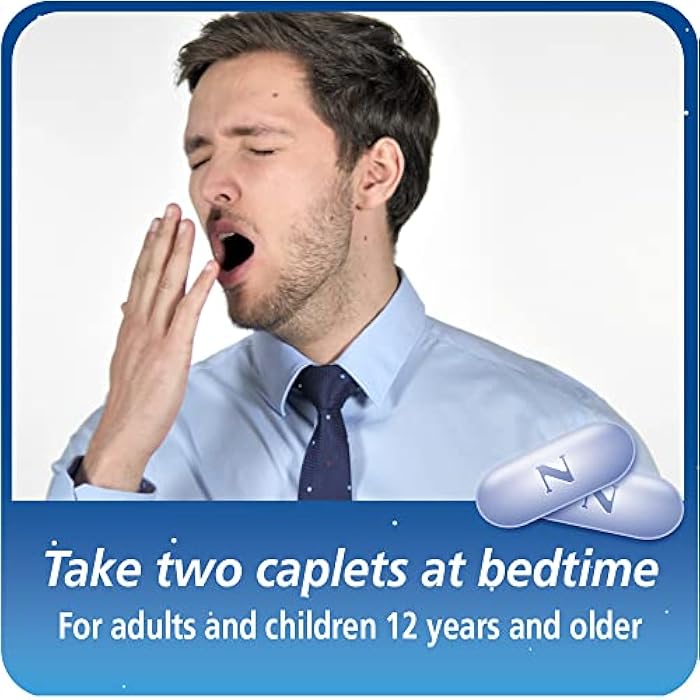 Nytol Quick Caps Nighttime Sleep Aid with Diphenhydramine HCI, Easy-to-Swallow Caplets to Fall Asleep Fast, 32 Count - Image 5