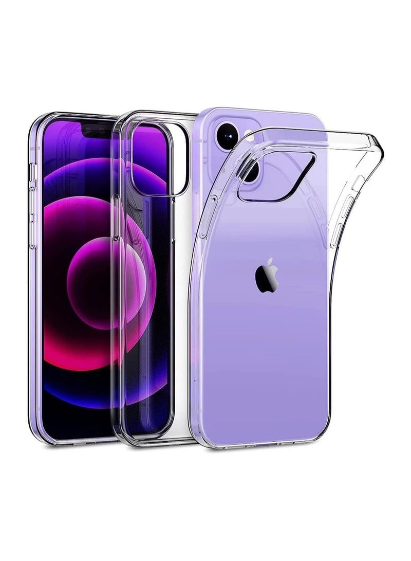 Crystal Clear Case for iPhone 15 Plus Silicone TPU Material Ultra Thin Transparent (iPhone 15 Plus) - Image 1