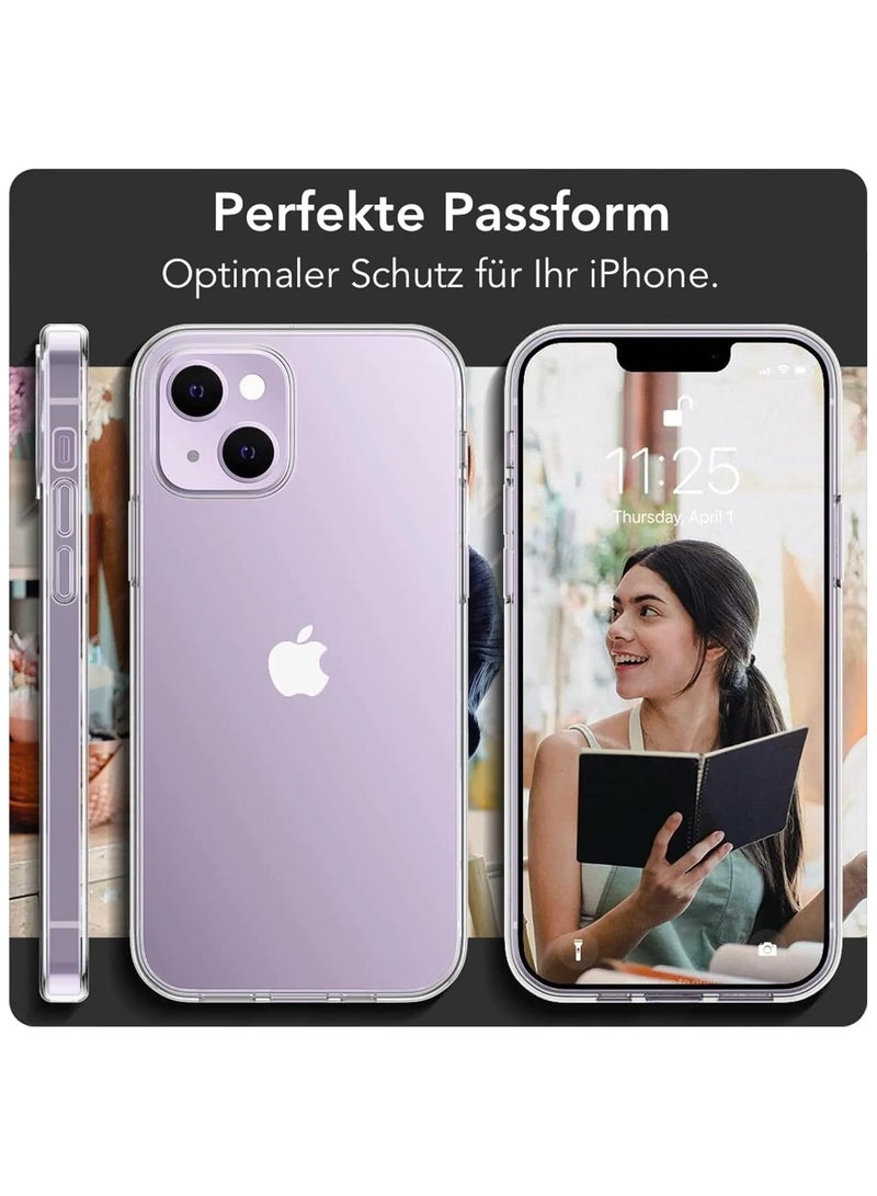 Crystal Clear Case for iPhone 15 Plus Silicone TPU Material Ultra Thin Transparent (iPhone 15 Plus) - Image 2