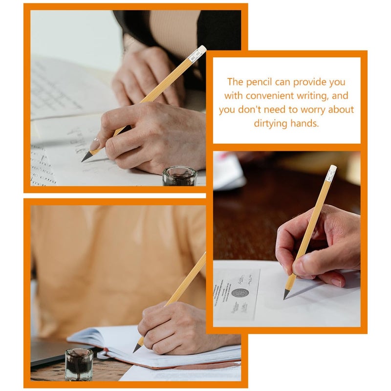 Reusable Inkless Wood Pencils Everlasting Sketch Drawing Set Of 5 With Shaft For School Office Art - Image 4