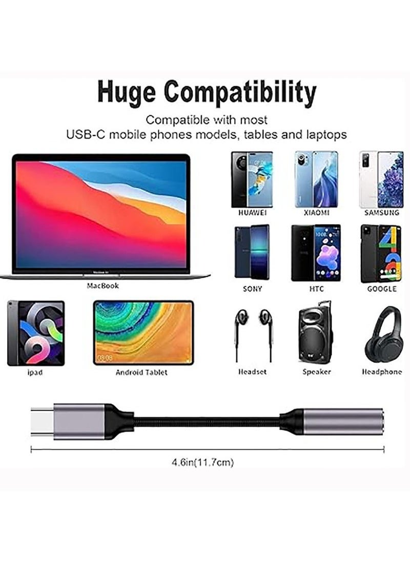 يوارب كينج محول سماعة رأس USB Type C إلى 3.5 مم، كابل صوت Type-c 3.5 Jack، محول سماعة رأس لهاتف Samsung Galaxy S24 ultra/S22/S23  - Image 5