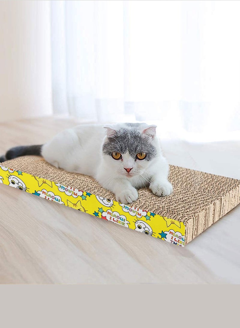 MARGOUN Cat Scratcher Cardboard Cat Scratch Pad with Premium Scratch Textures Design Durable Cat Scratching Pad Reversible - Image 1