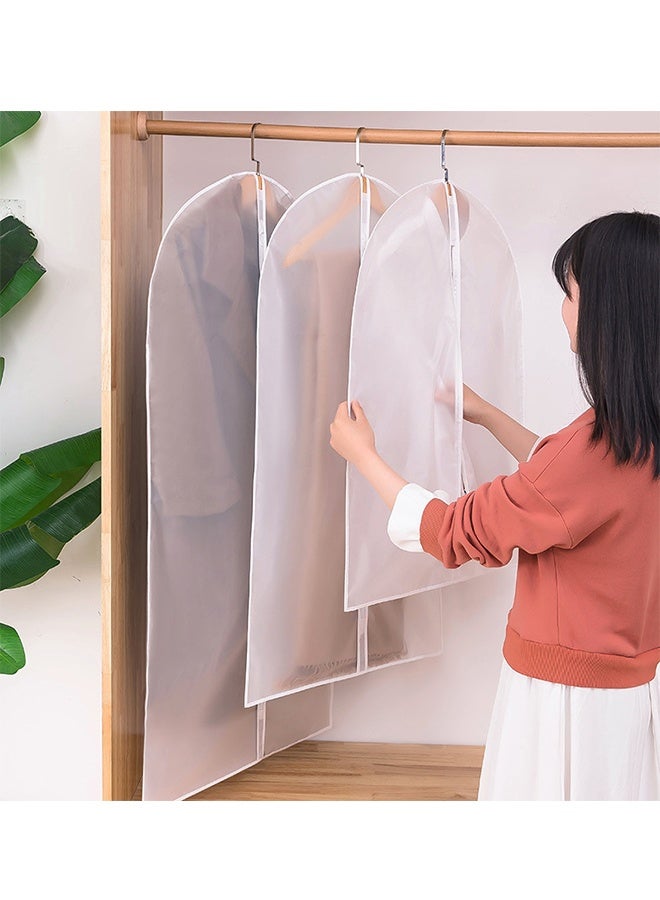 5 Pieces Clothing Dust Bag, Dust Cover, Clothing Storage Bag, Made of PEVA Material, Waterproof And Breathable, Metal Zipper Transparent and Visible, 60cm×100cm (Medium size)  - Image 2