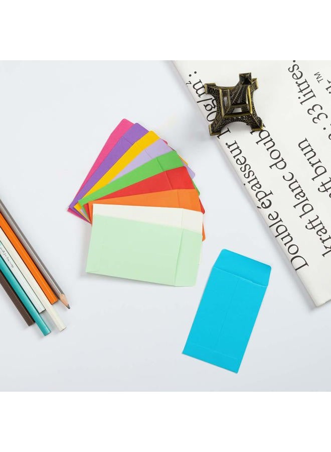 Homtable 100 Pack Colorful Small Coin Envelopes Self-Adhesive Seed Envelopes Mini Parts Small Items Stamps Storage Packets Envelopes for Garden, Office or Wedding Gift (2.25Ã—3.5 inch) - Image 4