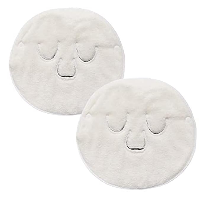 Angzhili 2 Pcs Hot Compress Face Towel Masks, Reusable Facial Steamer Towel for Hot Cold Skin care,Moisturizing Face Steamer, Beauty Facial Towel for Home and Beauty Salon - Image 1
