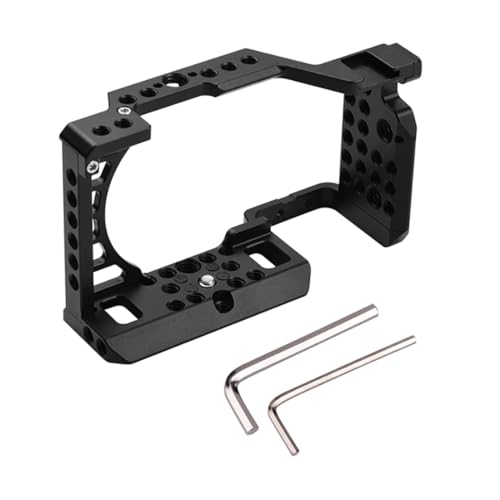 Digitek Cam Cage for Sony A6300/6400/6500 Camera Aluminum Form-Fitted Cage with HDMI Cable Clamp & Quick Tripod Mounting - Image 4