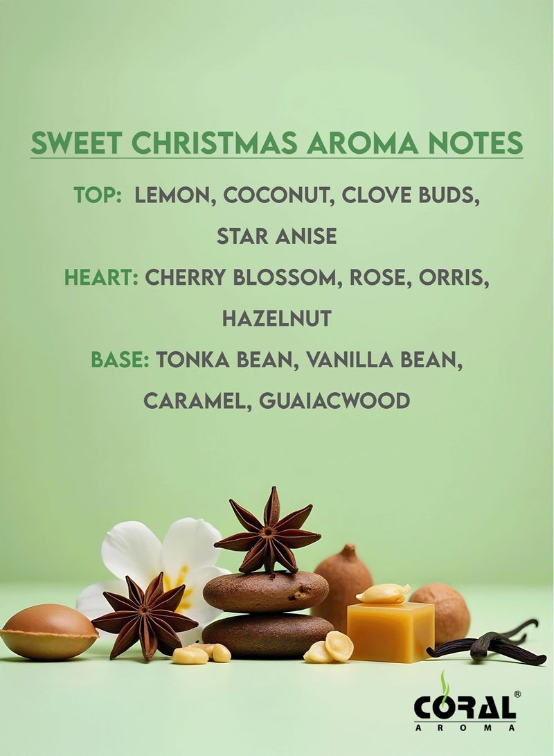 CORAL AROMA Sweet Xmas Aroma Oil | 200 ml | Scented Diffuser Oil - Image 3