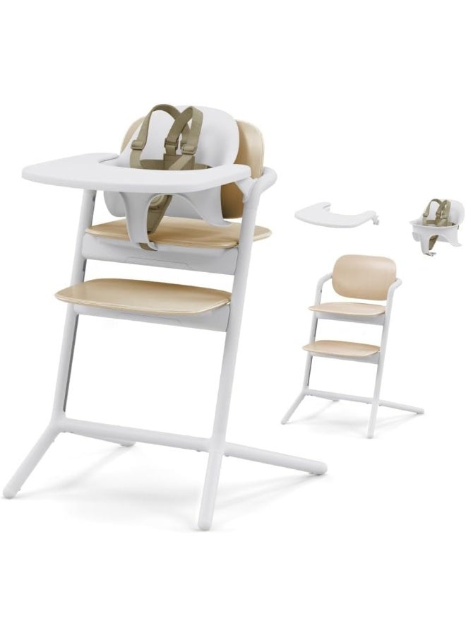 Cybex LEMO High Chair 3-in-1 Set with Baby Set + Snack Tray - Modern Design - Image 1