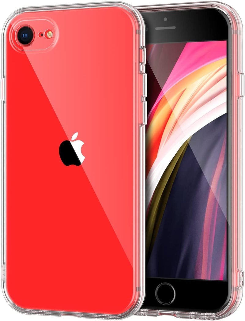 Nishtech غطاء خلفي شفاف ناعم رفيع مضاد للغبار مع حماية الكاميرا لجهاز iPhone 7 / iPhone 8 / iPhone SE 2020 - Image 1