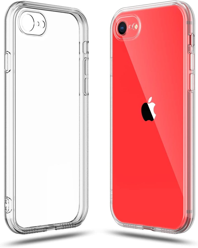 Nishtech غطاء خلفي شفاف ناعم رفيع مضاد للغبار مع حماية الكاميرا لجهاز iPhone 7 / iPhone 8 / iPhone SE 2020 - Image 3