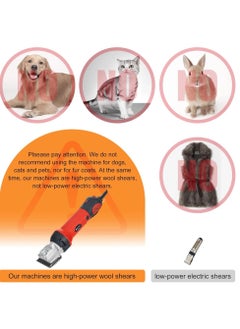 GearZone GearZone Horse Clipper Electric Animal Grooming Kit for Horse Equine Goat Pony Cattle,1000W  6 Speeds Professional Horse Shears, with Accessories and Tool Box  - Image 3