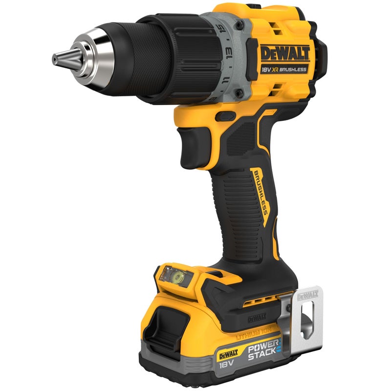 DEWALT DEWALT DCD800E2T-GB 18V XR Brushless Hammer Drill Driver 2 X POWERSTACK and TSTAK Kitbox  - Image 1