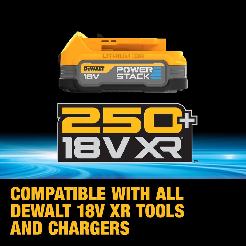 DEWALT DEWALT DCD800E2T-GB 18V XR Brushless Hammer Drill Driver 2 X POWERSTACK and TSTAK Kitbox  - Image 2