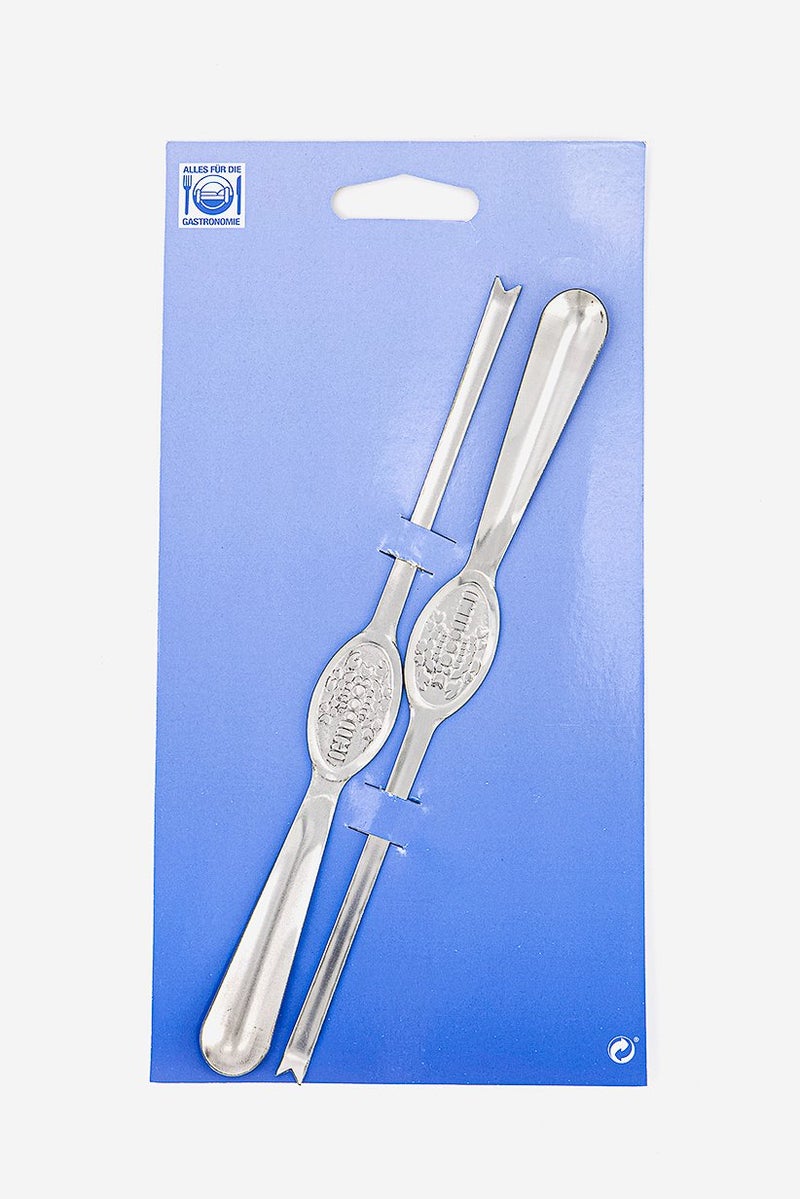 FACKELMANN 2 Pieces Lobster Forks Inbox, Silver - Image 1