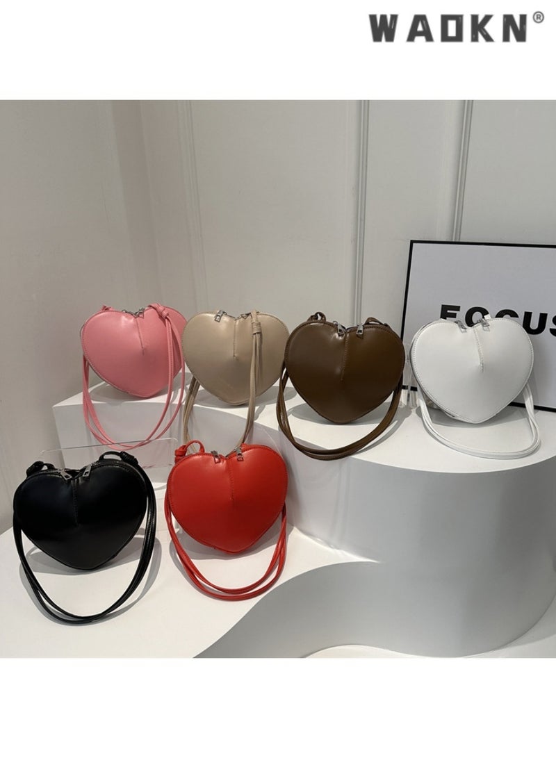WAOKN The exquisite handbag and crossbody specially designed for stylish ladies, a special Valentine's Day gift, highlighting a trendy item with personality and taste（brown） - Image 5