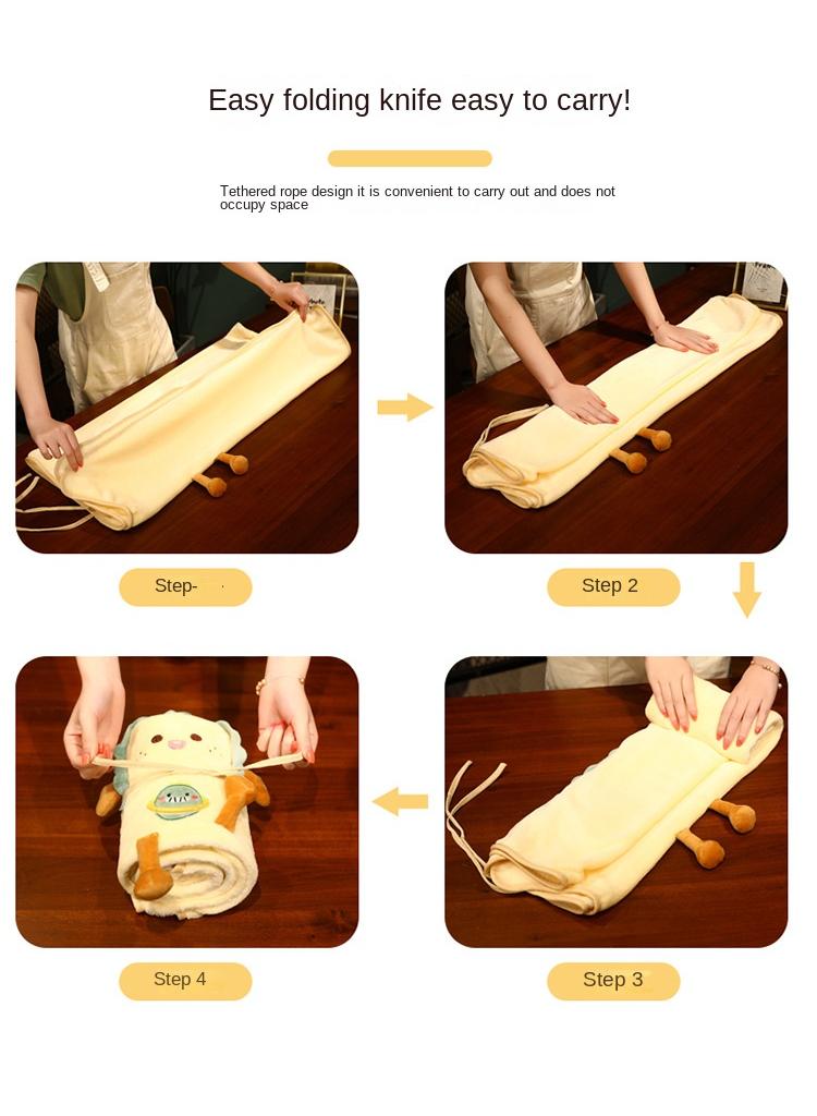 Bluejw Cartoon Carrot Doll Design Interesting Cozy Blanket Air Conditioning Blanket Office Nap Blanket 80x100cm - Image 5