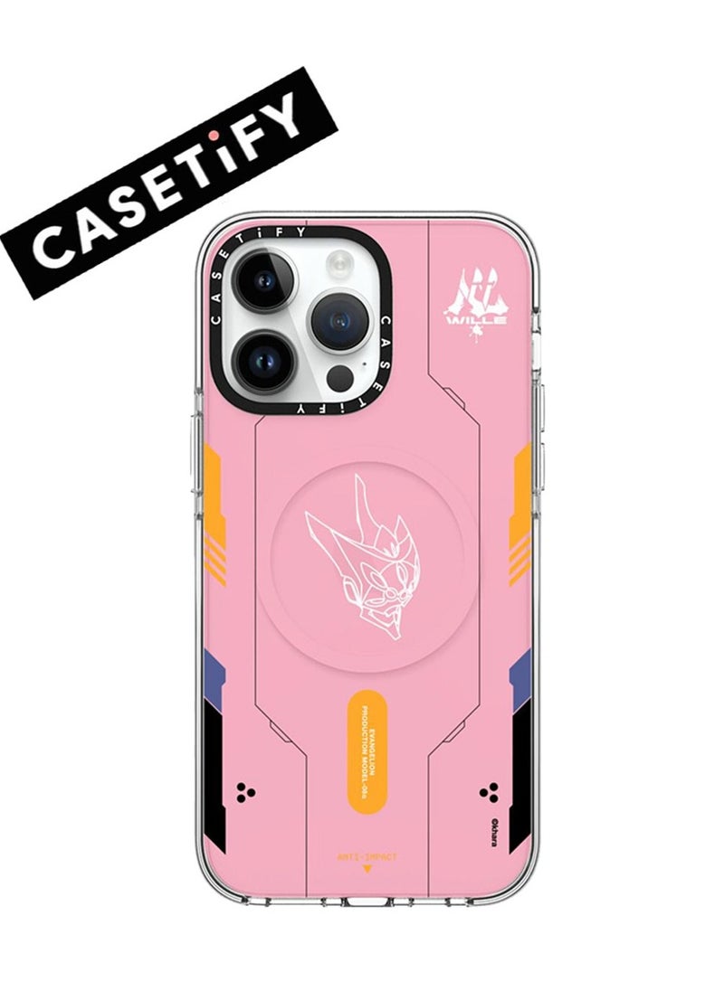 Casetify - Apple iPhone 15 Pro Case,Model-08 Magnetic Adsorption Phone Case - Pink - Image 1
