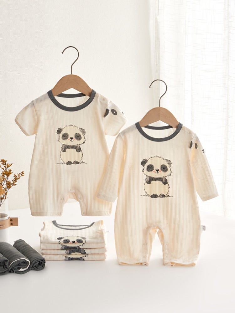 Baby Clothes Summer Long-Sleeved Harper Newborn Boys And Girls Baby Jayshirt Thin Climbing Clothes Pajamas Going Out Summer Clothes - Image 3