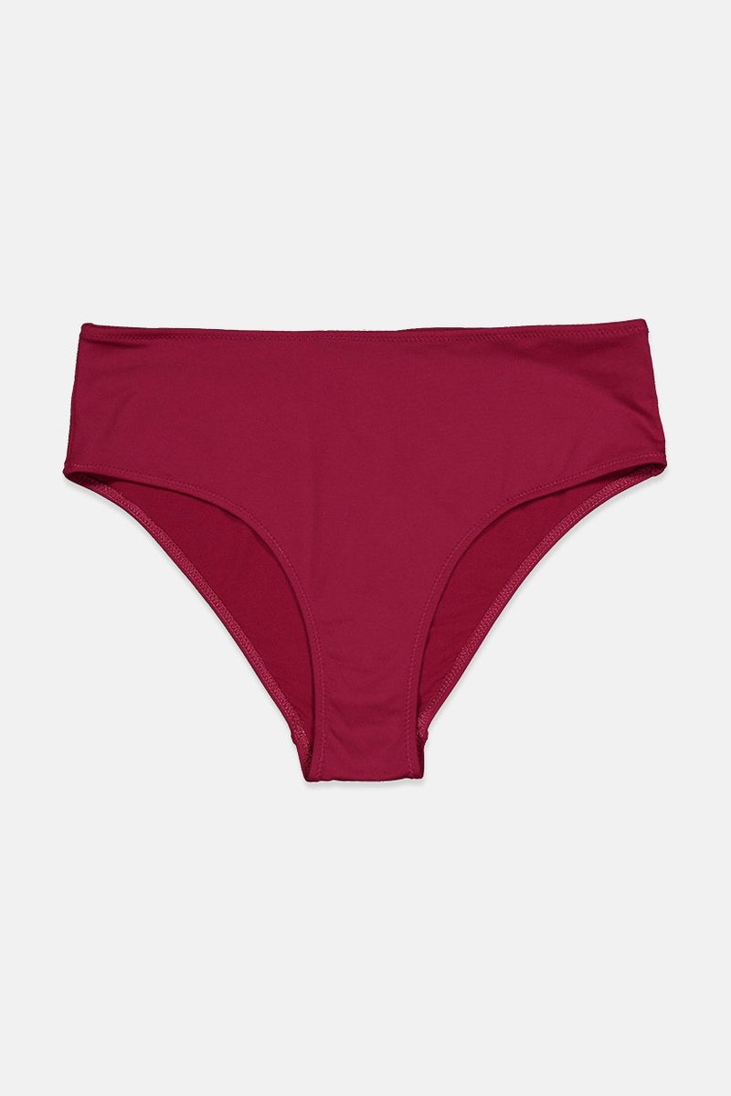 women'secret Women Plain Bikini Bottom, Fuchsia - Image 1