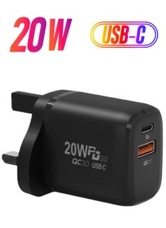 20W PD QC 3.0 Fast Charger for the New iPhone, USB-C Charger for iPhone 14 Pro Max/14 Pro/14 Plus/14/13/12/11, iPad/iPad mini, MagSafe, and More (Cable Not I