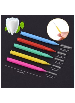 KADRAMA 100 Pieces Interdental Brushes, Dental Floss Toothpick, Orthodontic Braces Brush Tooth Cleaning Tool Oral Care(9-12mm)  - Image 4