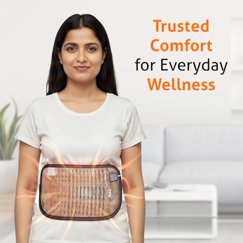 BPL Medical Technologies OrthoCare Orthopaedic Electric Heating Pad for Lower Back Pain, Lumbar, Shoulder & Knee Pain & Period Cramps Relief with Temperature Controller - Size - L - Velvet Brown - Image 5