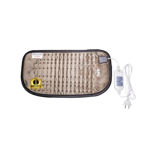 BPL Medical Technologies OrthoCare Orthopaedic Electric Heating Pad for Lower Back Pain, Lumbar, Shoulder & Knee Pain & Period Cramps Relief with Temperature Controller - Size - L - Velvet Brown - Image 1