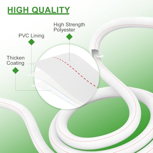 AGHITG 3" ID x 30 FT Backwash Hose Lightweight, fire hose with Clamps, Lay Flat Sump Pump Hose,for Swimming Pool Discharge/Outdoor Lawn/Garden Irrigation - Image 2