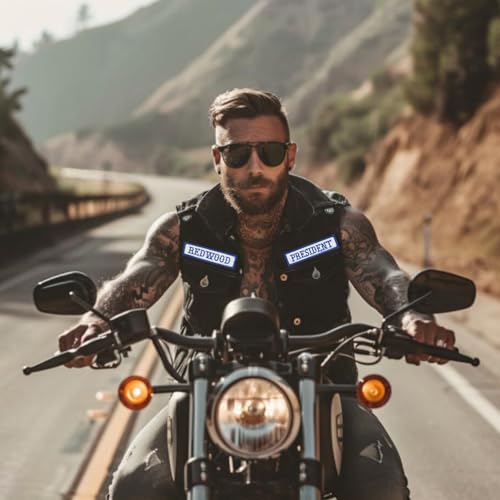 Cute-Patch MC/RC Officer Title Rank Embroidered Iron on Patches Motorcycle Biker Vest Emblem - Image 5