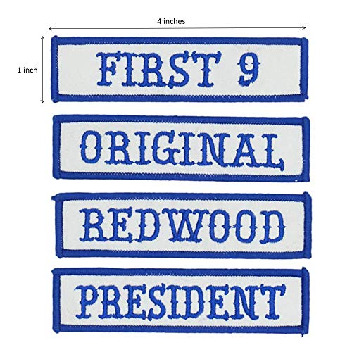 Cute-Patch MC/RC Officer Title Rank Embroidered Iron on Patches Motorcycle Biker Vest Emblem - Image 2