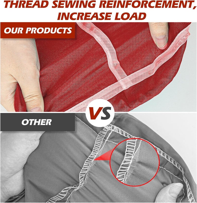 Isink Laundry Bag, 2 Pack Travel Laundry Bags for Dirty Clothes, Large Laundry Bags for Camping & Traveling, Dirty Clothes Travel Bag, 24" x 36" (Black + Red) - Image 3