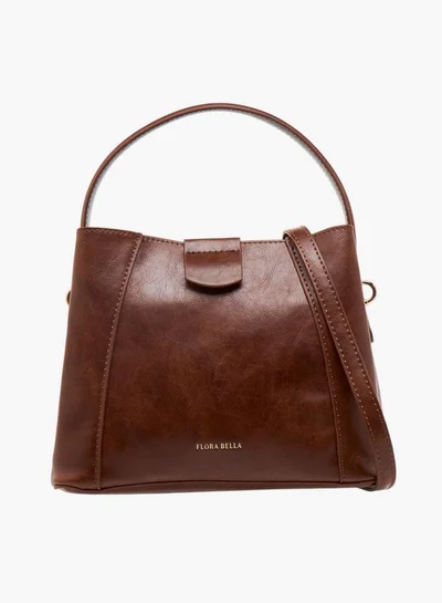 Flora Bella By Shoexpress Textured Tote Bag with Zip Closure