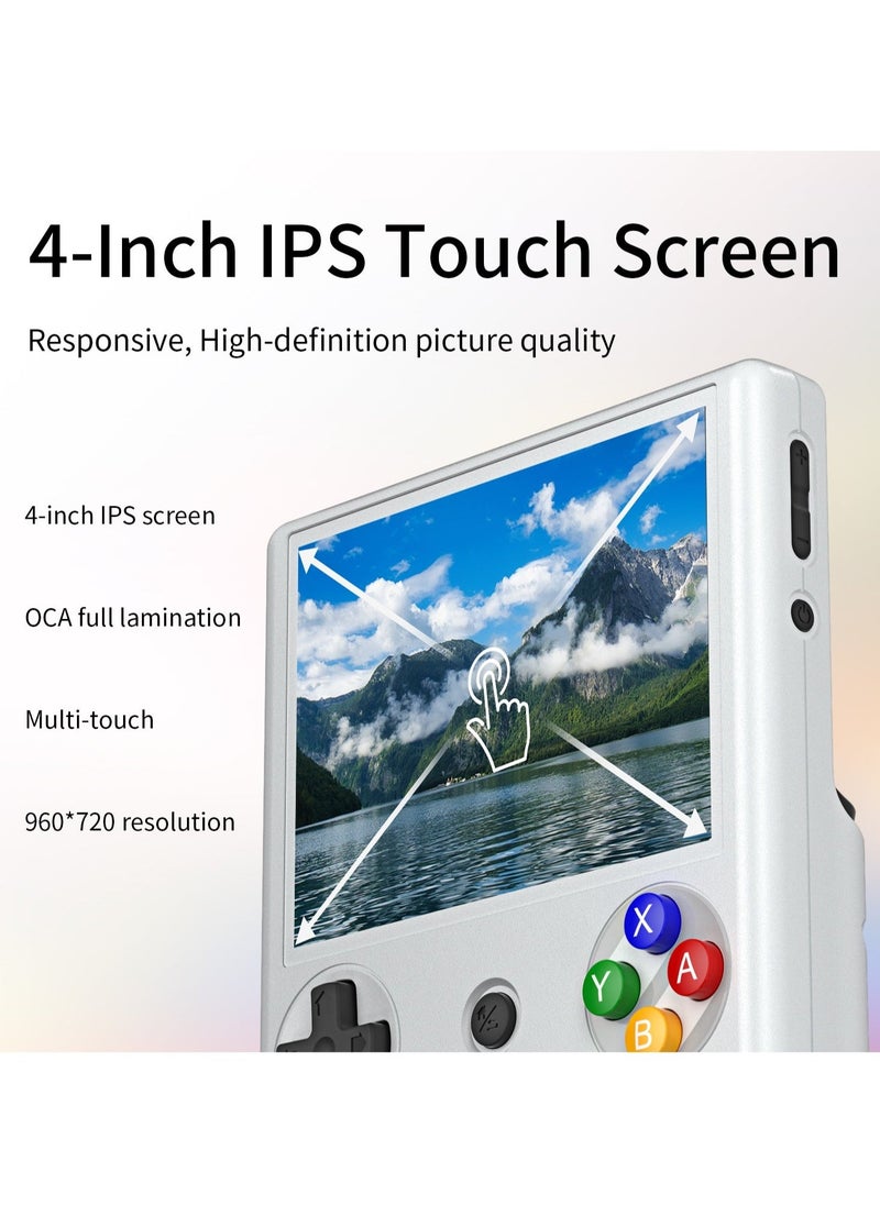 ANBERNIC  - ANBERNIC RG406V Handheld Game Console Unisoc T820 Android 13 4Inch IPS Multi Touch Screen 5500mAh 5G WIFI Bluetooth Retro Video Players(256G Grey) - Image 1