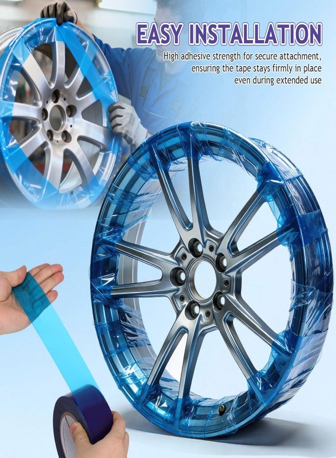 OUNONA PE Wheel Rim Protection Tape for Car Tires Durable High Adhesion Rim Scratch Guard Film Easy Installation 748 Inch Length - Image 2