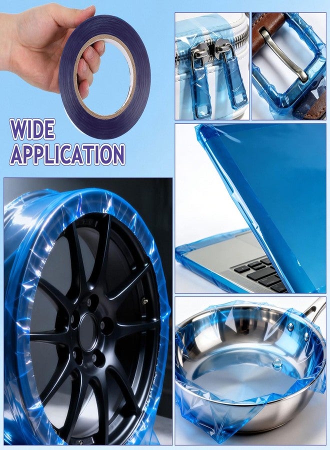 OUNONA PE Wheel Rim Protection Tape for Car Tires Durable High Adhesion Rim Scratch Guard Film Easy Installation 748 Inch Length - Image 3