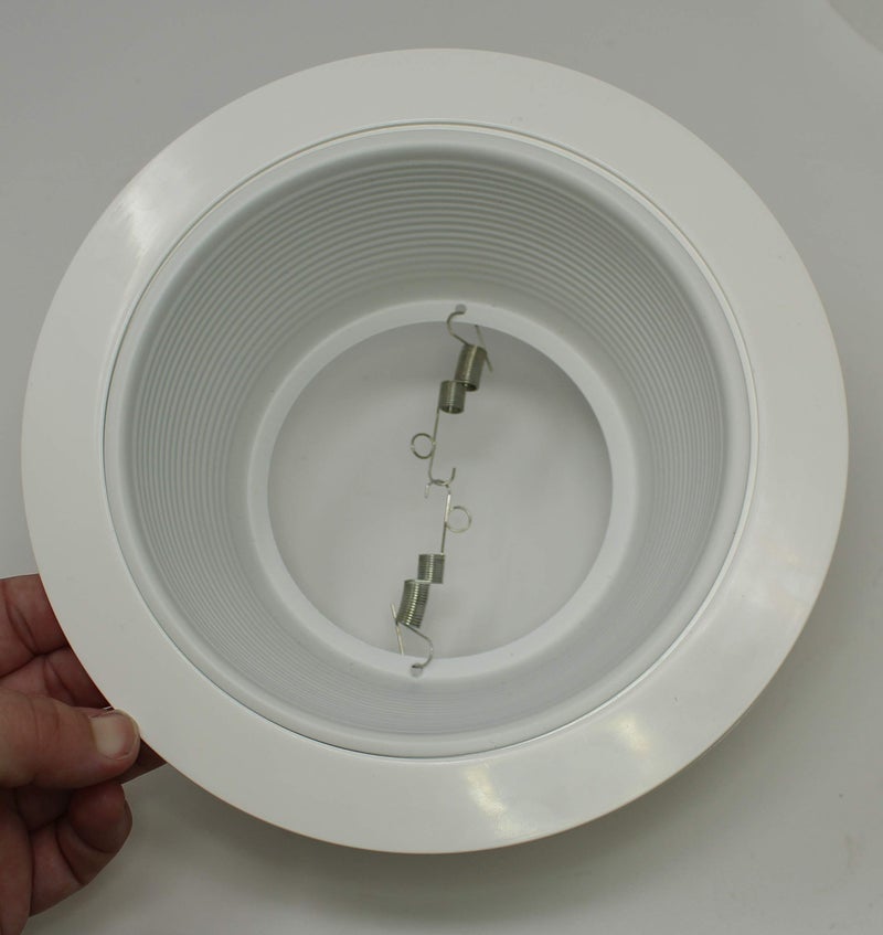 JSP Manufacturing 10 Pack-White Light Trim Ring Recessed Can 6" Inch Over Size Oversized Lighting Fixture - Image 5