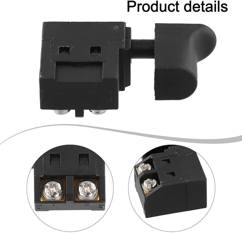 مفتاح تشغيل ذاتي مع مقبض تنظيم السرعة 250 فولت 6 أمبير للحفر الكهربائي والمنشار والماكينة القاطعة - Image 5