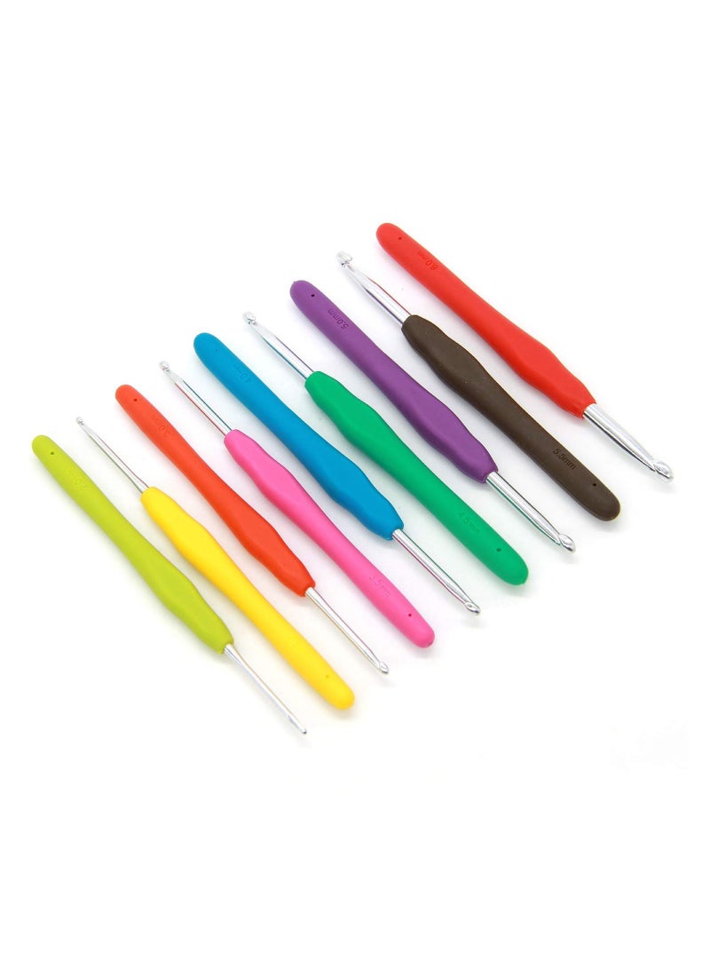 Generic 9-Piece Heavy Duty Crochet Hook Set Multicolour - Image 2