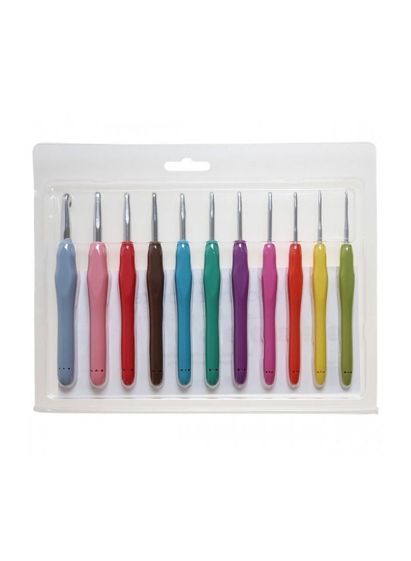 Generic 9-Piece Heavy Duty Crochet Hook Set Multicolour - Image 1