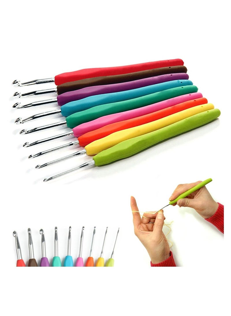 Generic 9-Piece Heavy Duty Crochet Hook Set Multicolour - Image 3