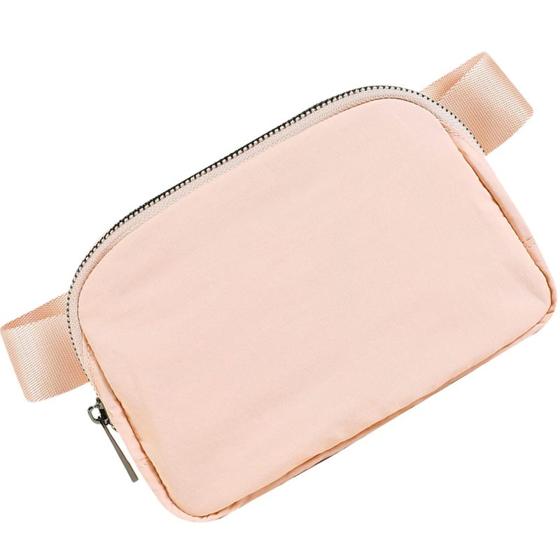 Lightweight Adjustable Waist Fanny Pack Pink Wear Resistant For Travel Running - Image 2