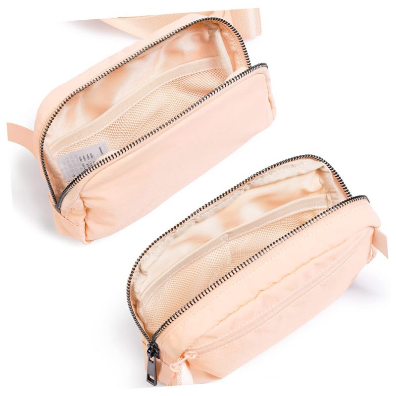 Lightweight Adjustable Waist Fanny Pack Pink Wear Resistant For Travel Running - Image 4