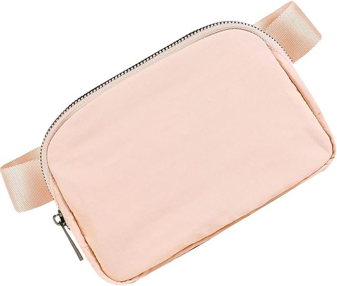 Lightweight Adjustable Waist Fanny Pack Pink Wear Resistant For Travel Running - Image 1