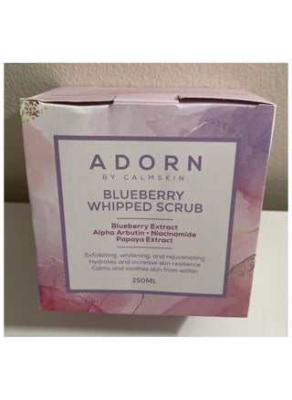Blueberry Whipped Scrub for Body Whitening, Enriched with Blueberry Extract, Alpha Arbutin, Niacinamide, and Papaya Extract for Exfoliation, Whitening, Rejuvenation and Hydration, 250ml. - pzsku/ZC46A2E3C6EA2AB5A761BZ/45/_/1710163644/e9d72c7d-619a-4d66-86b0-687656a08930