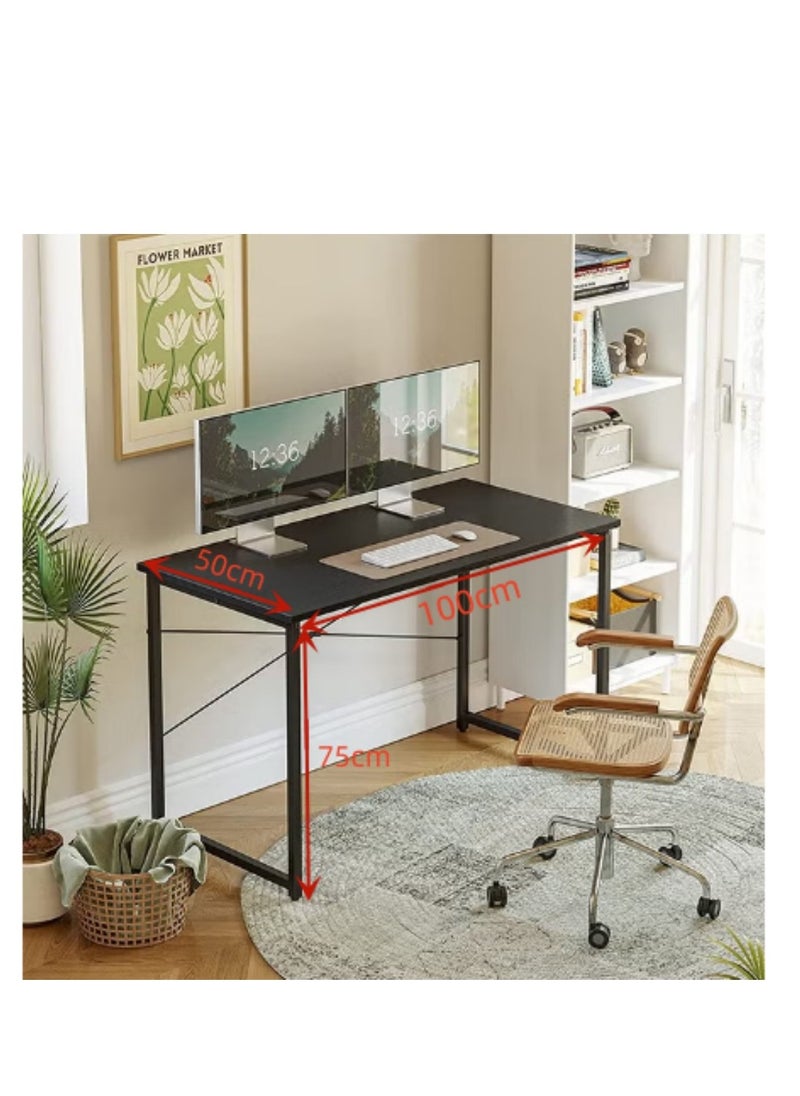 CityRiya-Long - Gaming Desk Computer Desk Large Office Computer Table 100cm Game Table Desk Study Table Home Office Desk Student Writing Desks Modern Simple Laptop PC Desk with Storage Bag for Home Office - Image 1