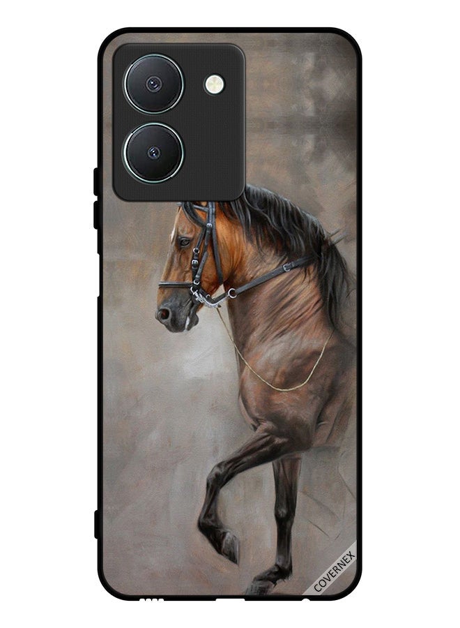 Covernex Protective Case Cover For Vivo Y36 5G Vintage Picture Of Horse - Image 1