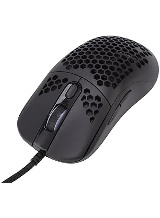Pro Wired Gaming Mouse - 12000 DPI, Honeycomb Shell, RGB Backlight, 6 Lighting Effect Modes, Ultra Lightweight, USB Type C Ergonomic Gaming Mouse(Black) - Image 5
